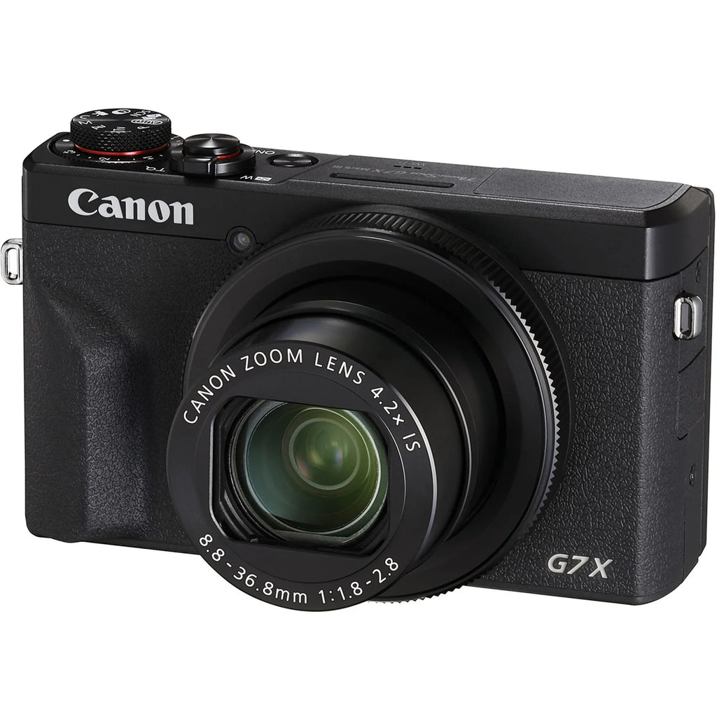 Canon PowerShot G7 X Mark III | 4K Vlogging Camera | 20.1MP | Wi-Fi Bluetooth | Black | Video Creator Kit