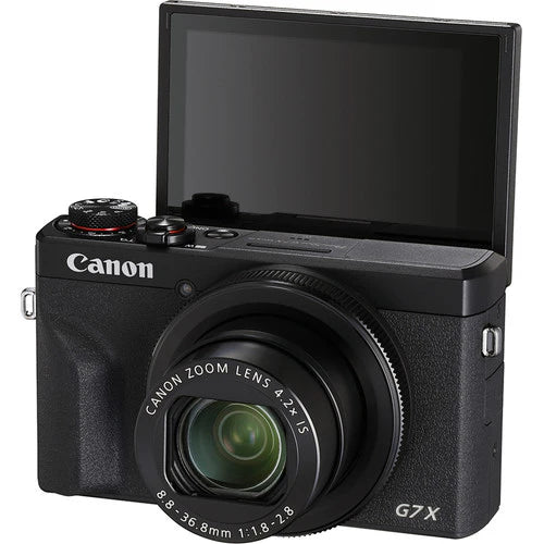 Canon PowerShot G7 X Mark III | 4K Vlogging Camera | 20.1MP | Wi-Fi Bluetooth | Black | Video Creator Kit